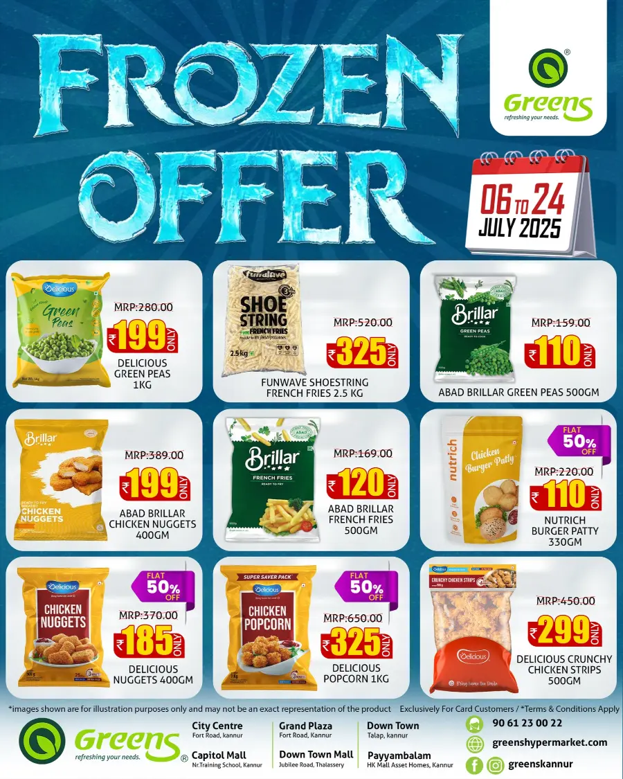 Frozen Offer In Greens Hypermarket Kannur