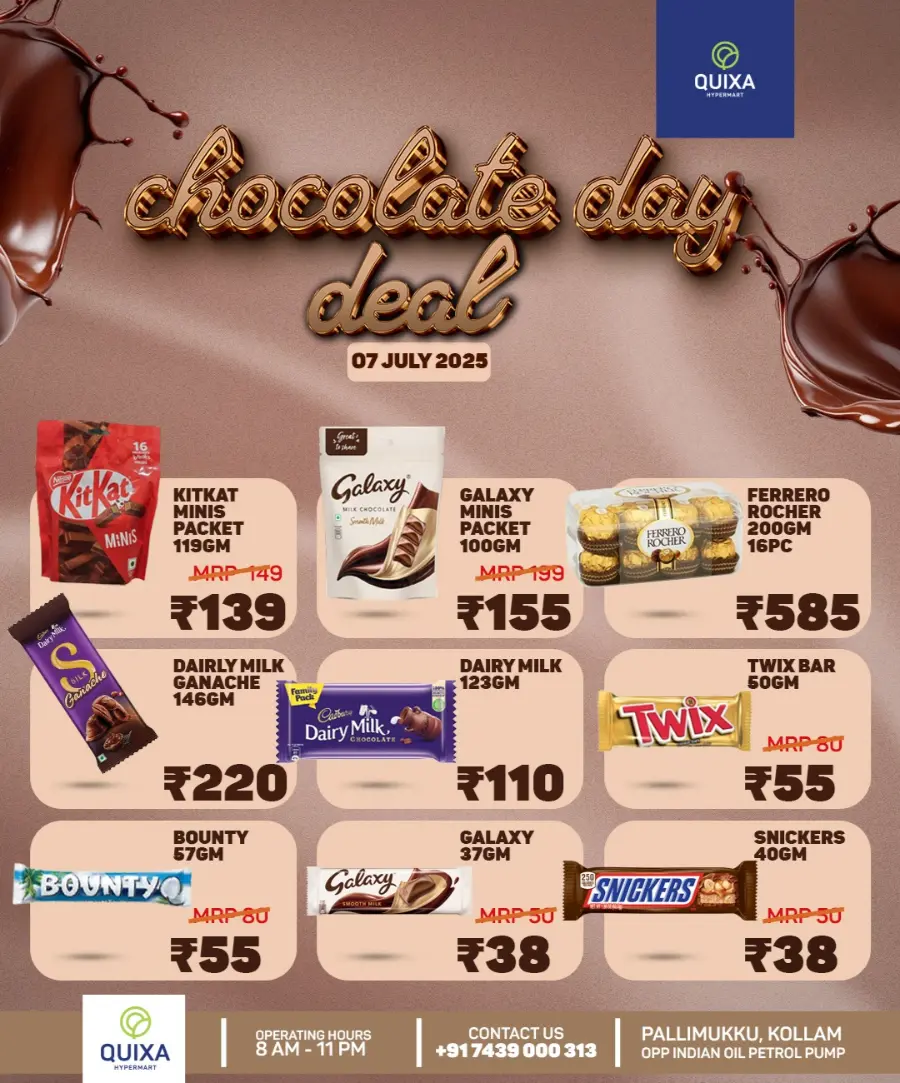 Chocolate Deals In QUIXA Hypermart undefined