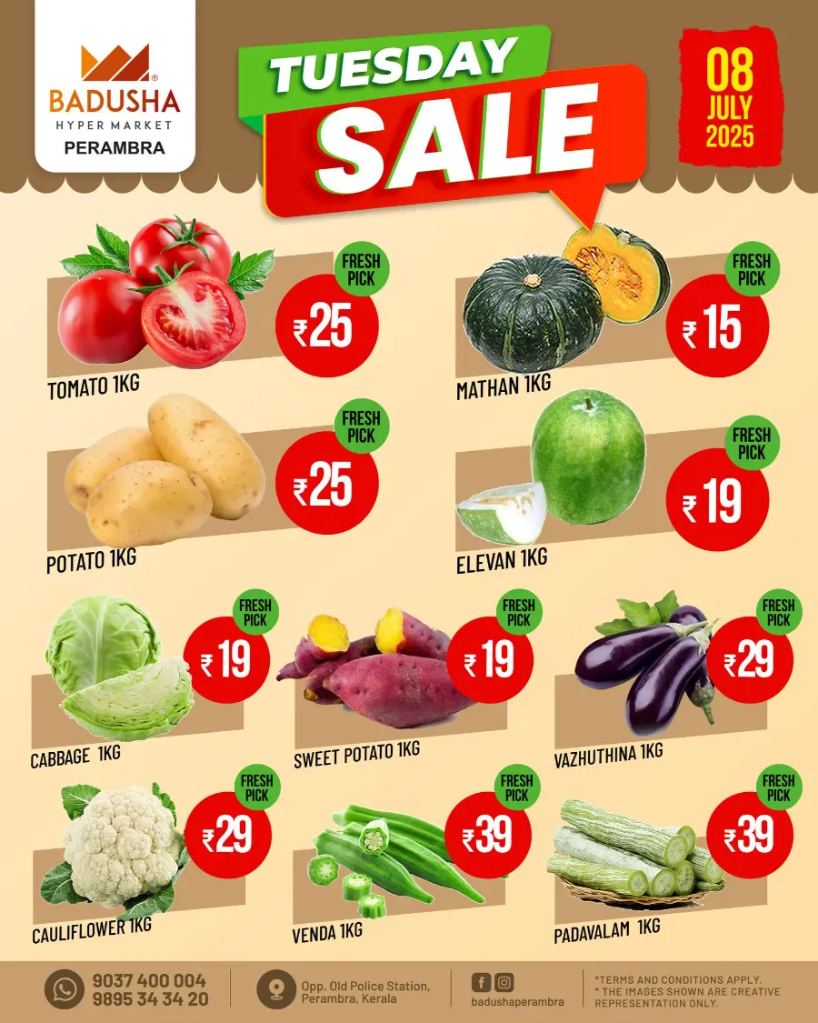 Tuesday Offer In Badusha Hypermarket Calicut