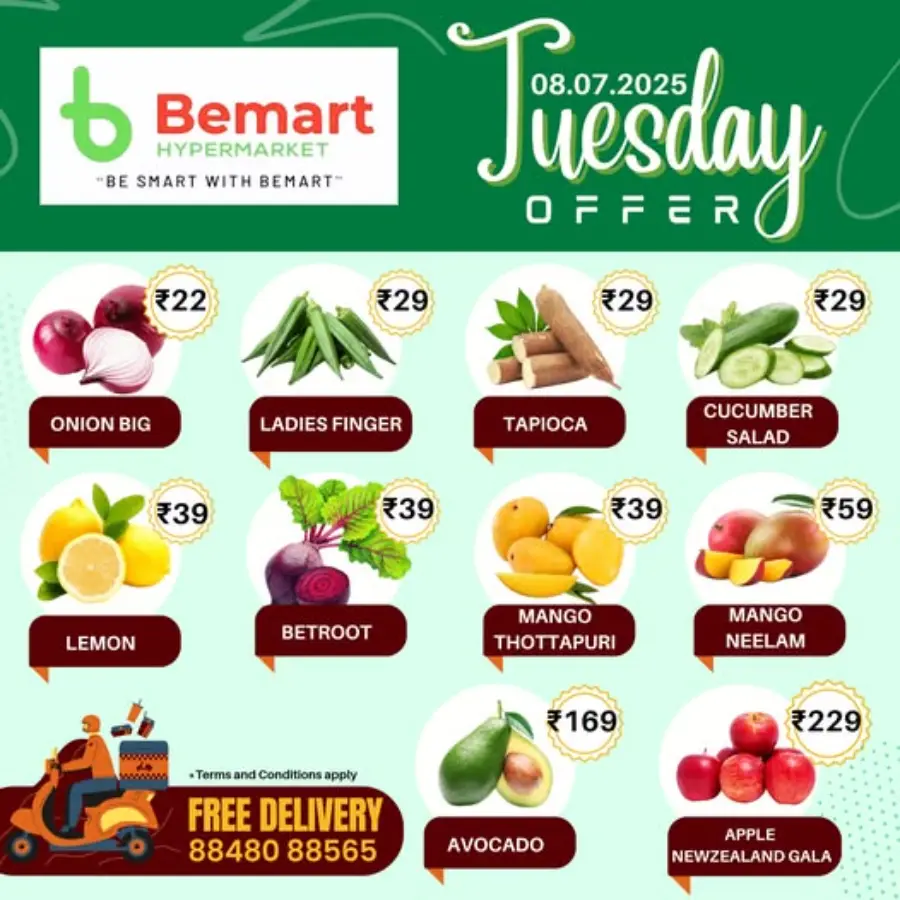 Tuesday Offer In Bemart Hypermarket undefined