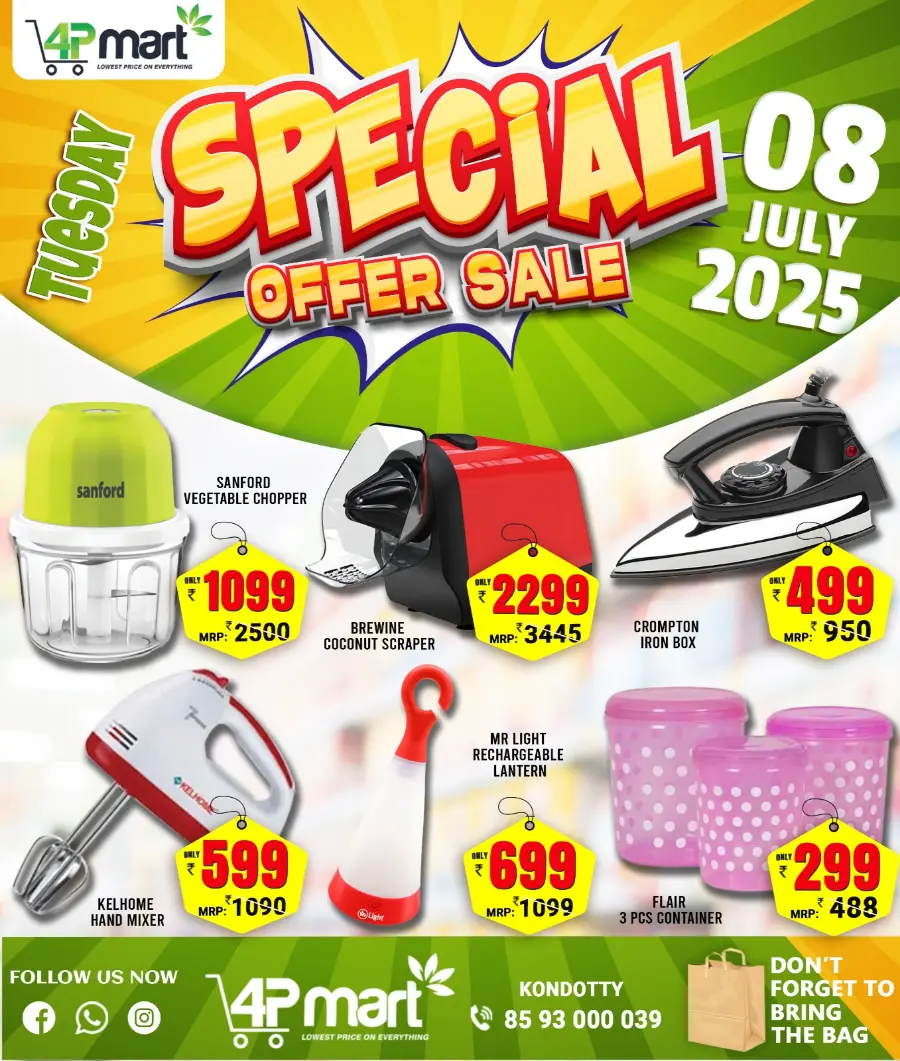 Special offer Sale In 4P Mart undefined