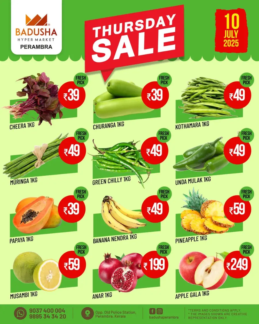 Thursday Sale In Badusha Hypermarket Calicut