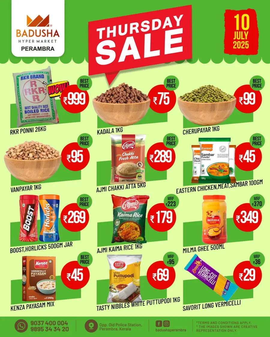Thursday Sale In Badusha Hypermarket Calicut