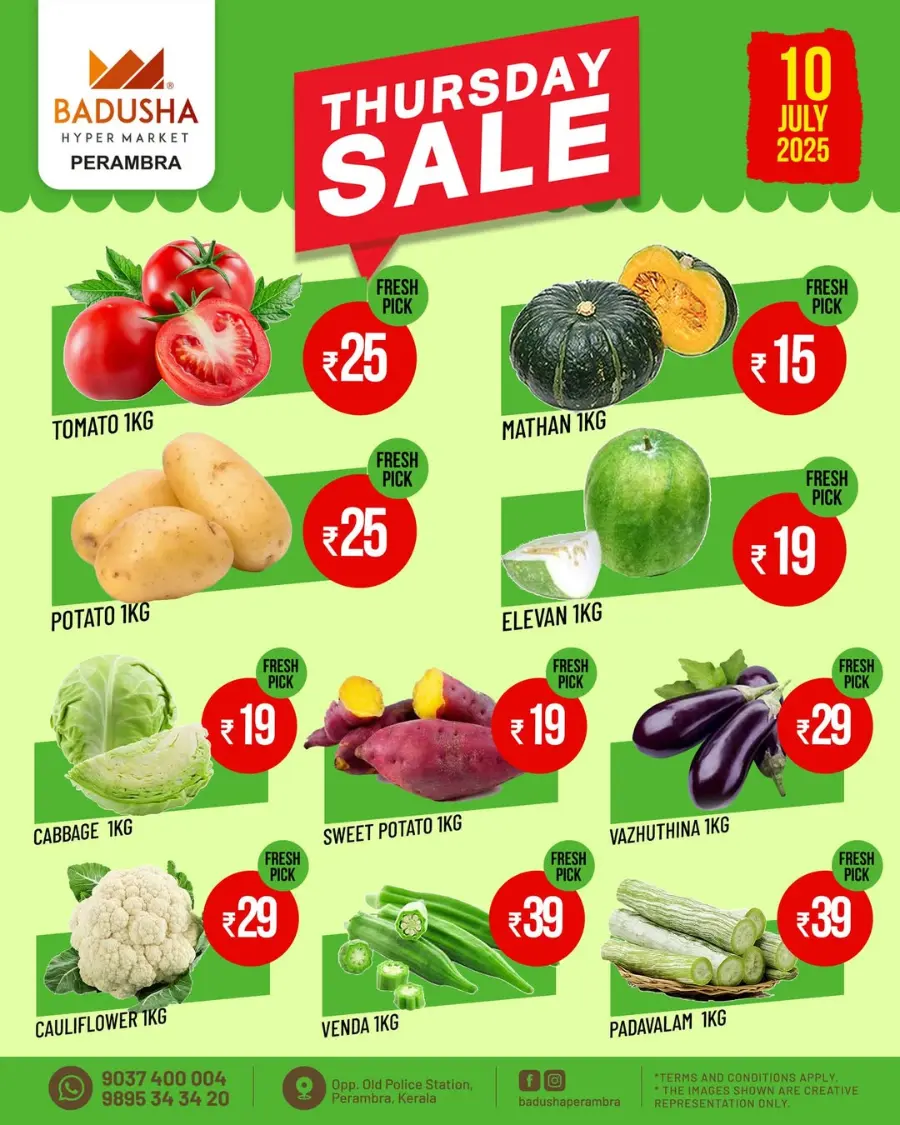 Thursday Sale In Badusha Hypermarket Calicut
