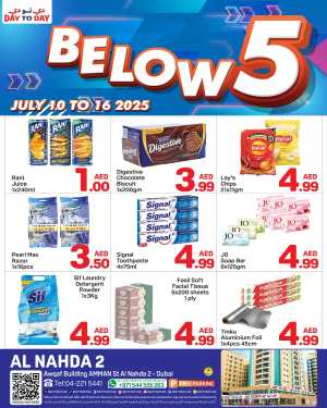 below 5 In Day to Day Dubai