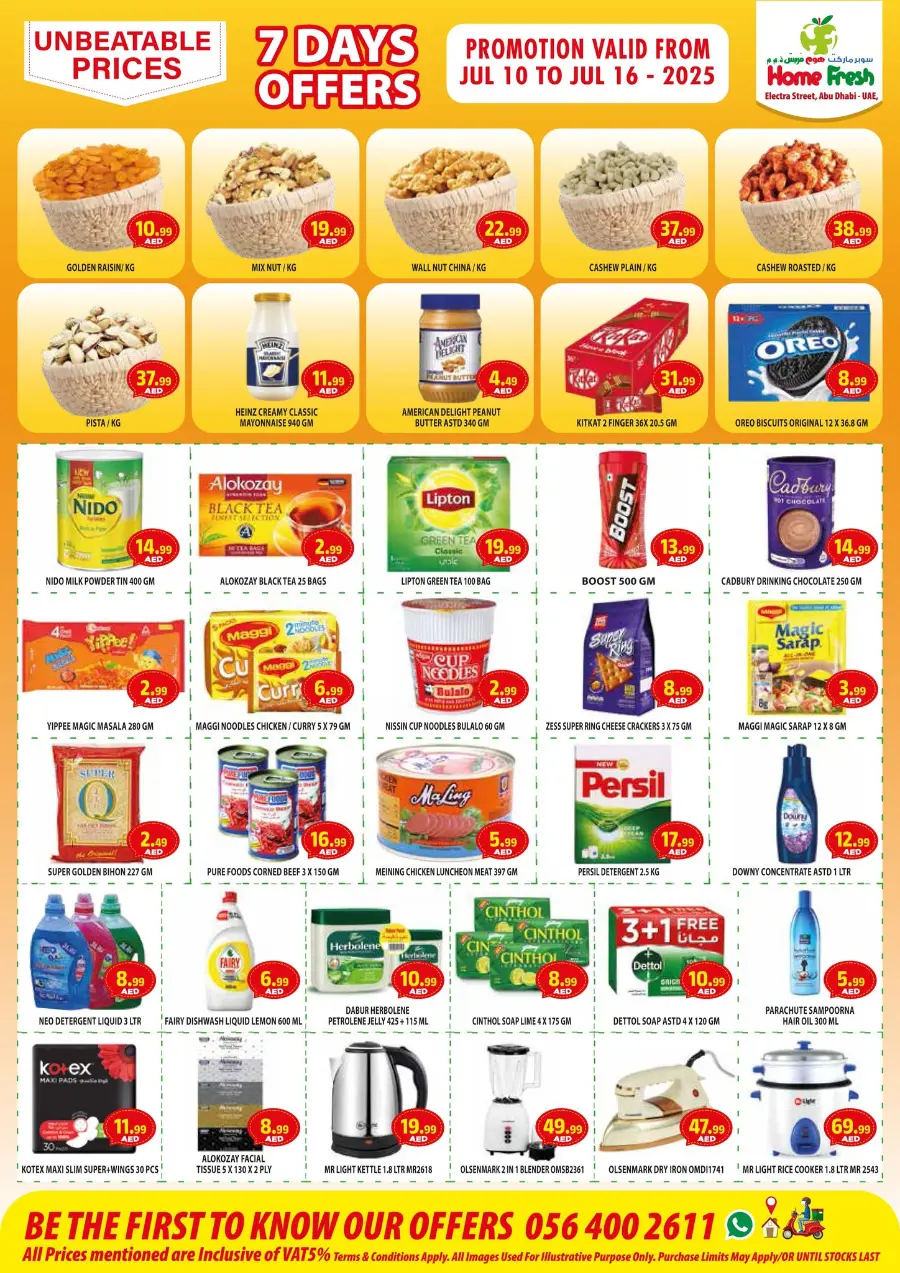 Unbeatable Price In Home Fresh Abu Dhabi