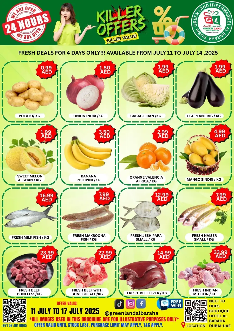 Killer Offers In Green Land Hypermarket Dubai