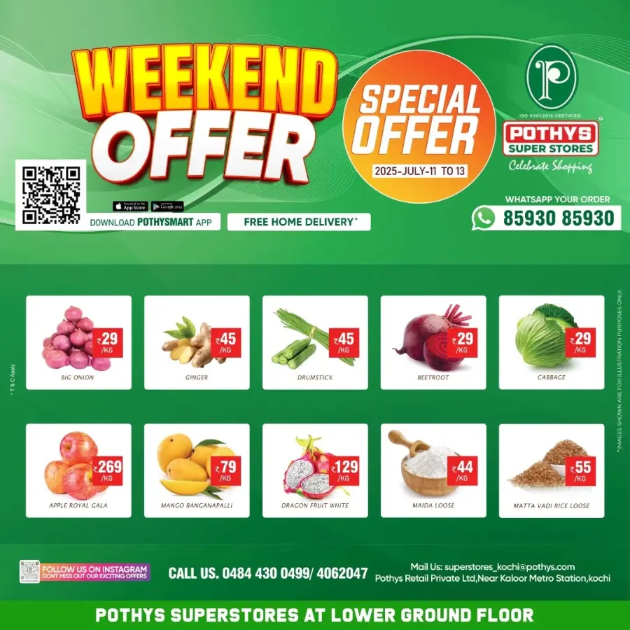 Weekend Offer – Big Savings Now On! In Pothys Superstores Ernakulam