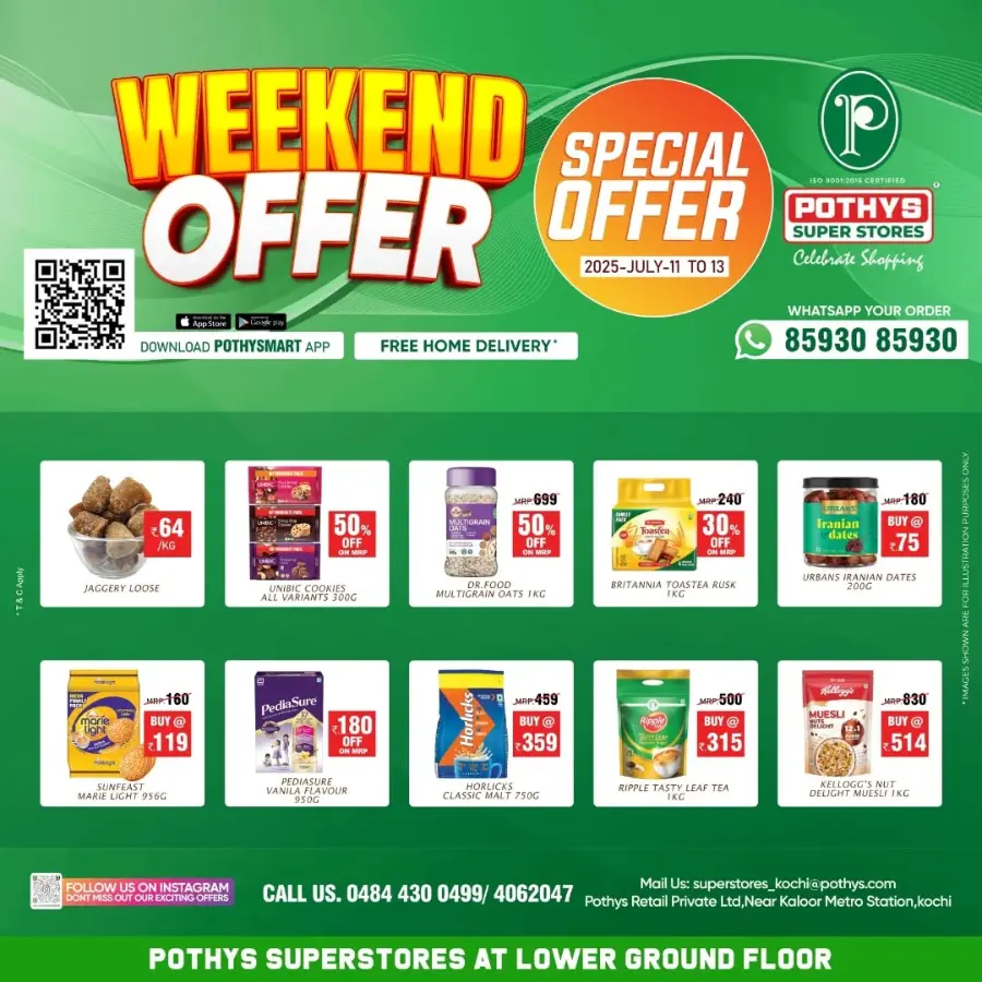 Weekend Offer – Big Savings Now On! In Pothys Superstores Ernakulam