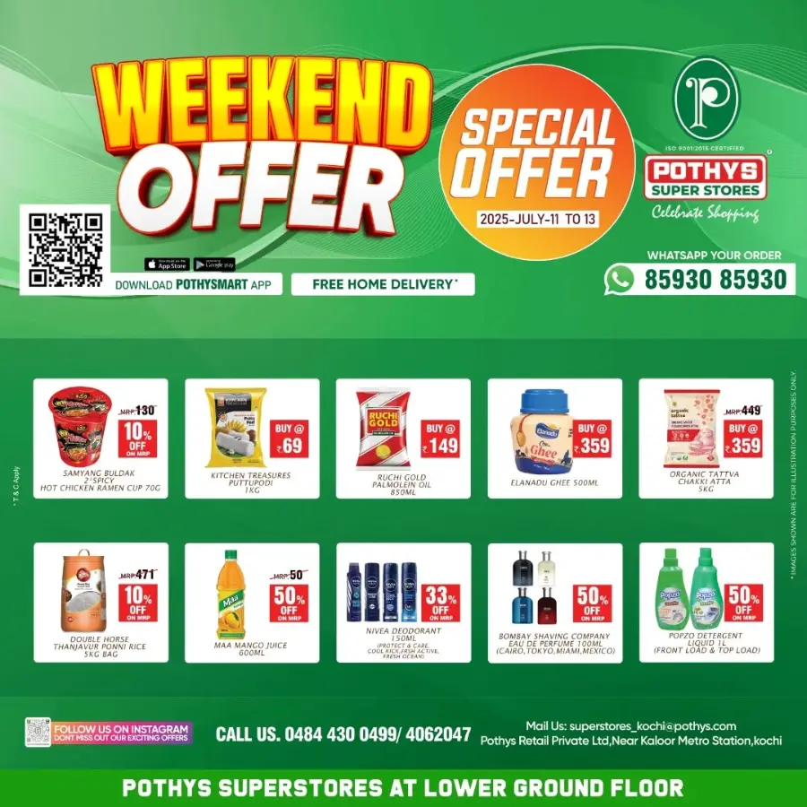 Weekend Offer – Big Savings Now On! In Pothys Superstores Ernakulam