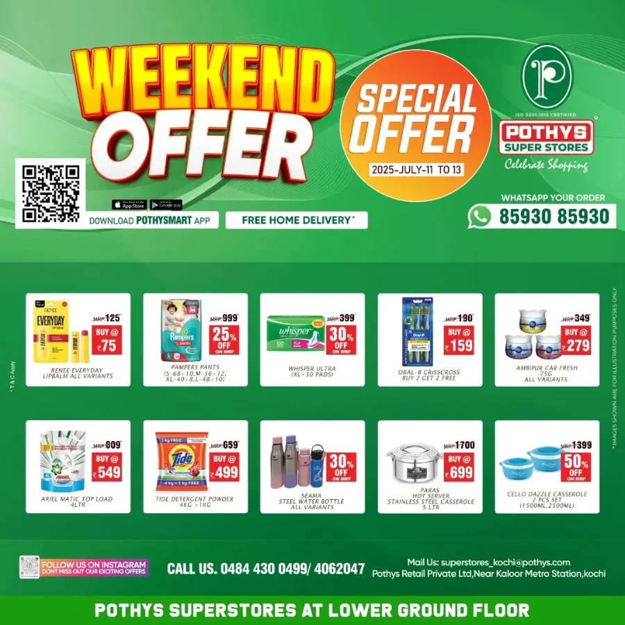 Weekend Offer – Big Savings Now On! In Pothys Superstores Ernakulam