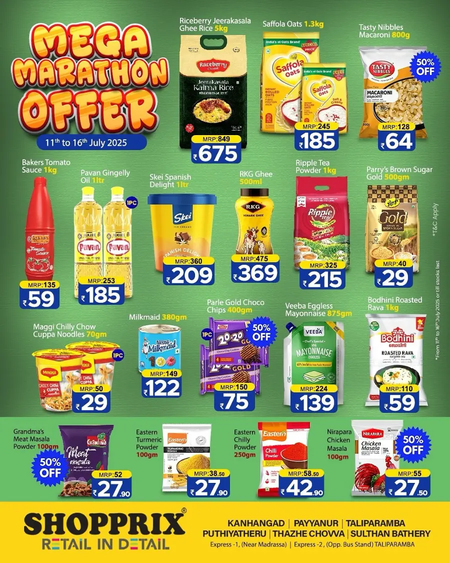 Mega Marathon Offer In Shopprix Kannur