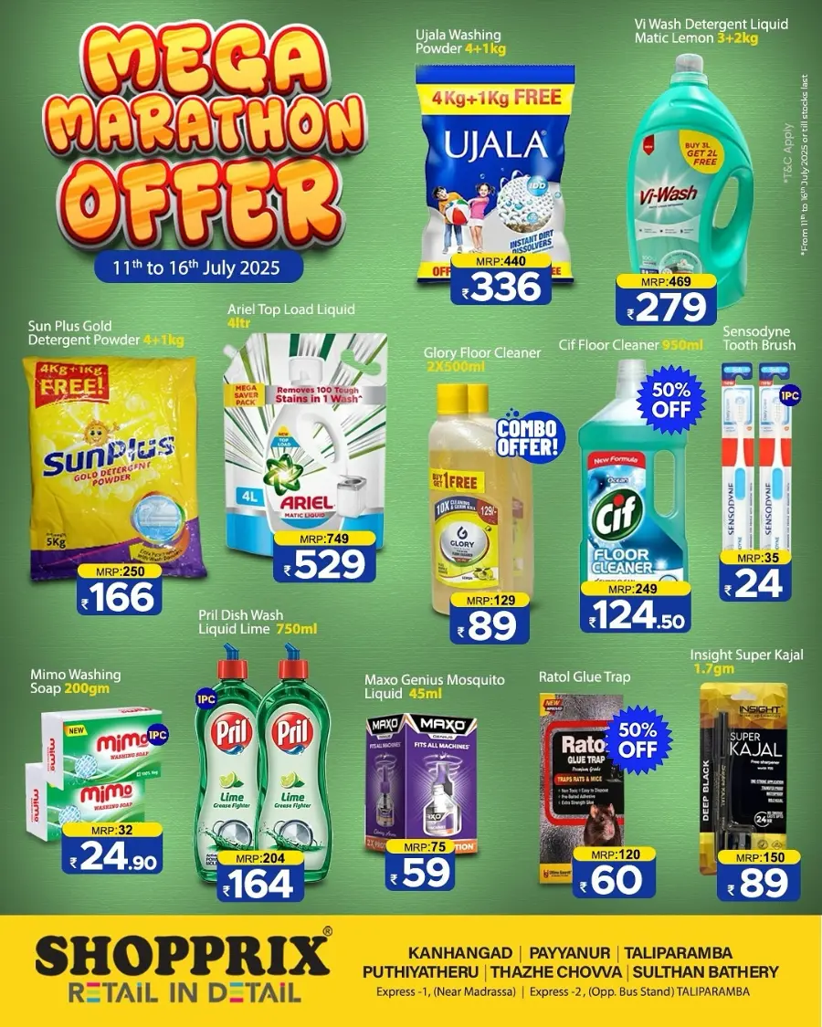 Mega Marathon Offer In Shopprix Kannur