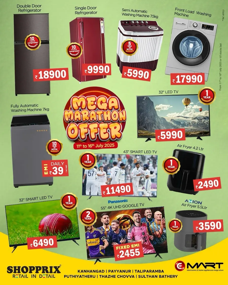 Mega Marathon Offer In Shopprix Kannur