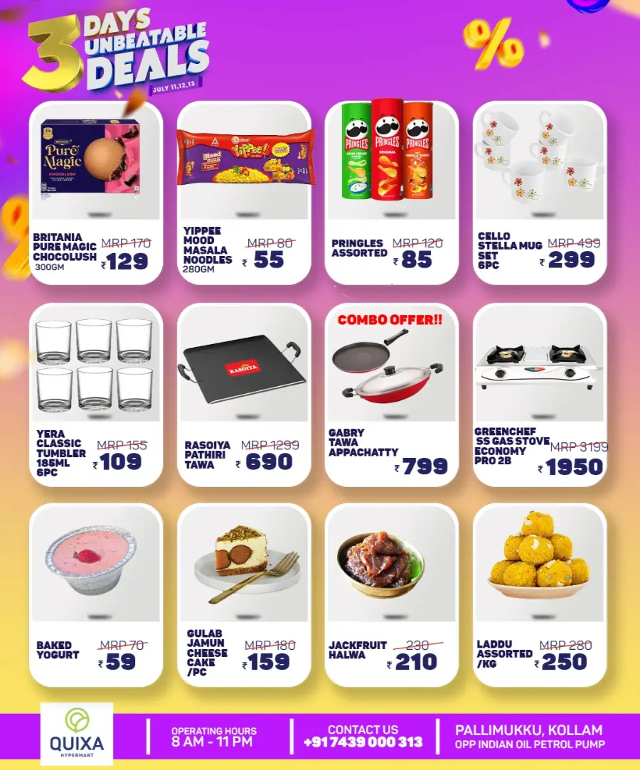 3 Days Unbeatable Deals In QUIXA Hypermart undefined