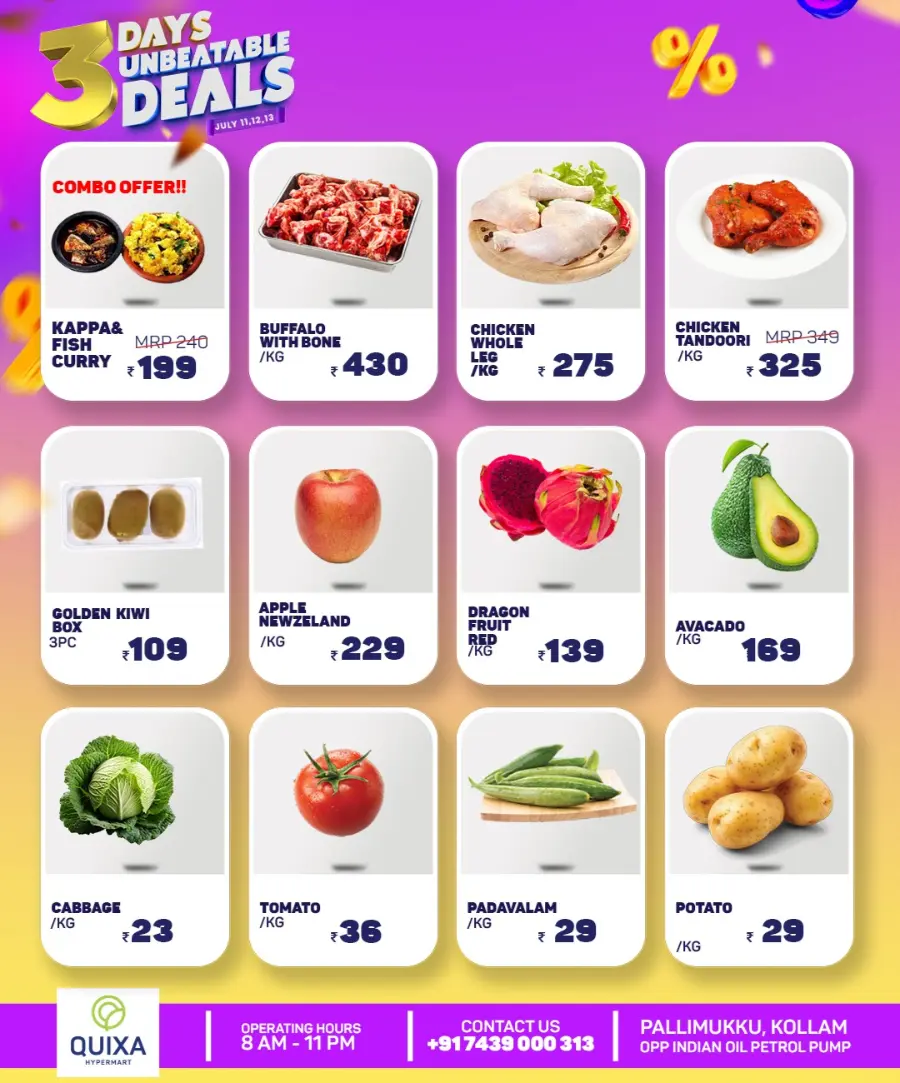 3 Days Unbeatable Deals In QUIXA Hypermart undefined