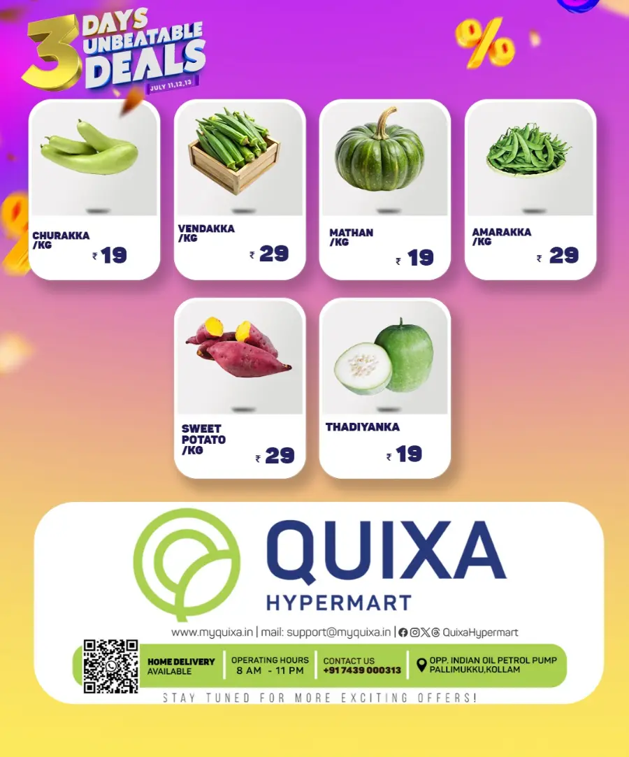 3 Days Unbeatable Deals In QUIXA Hypermart undefined