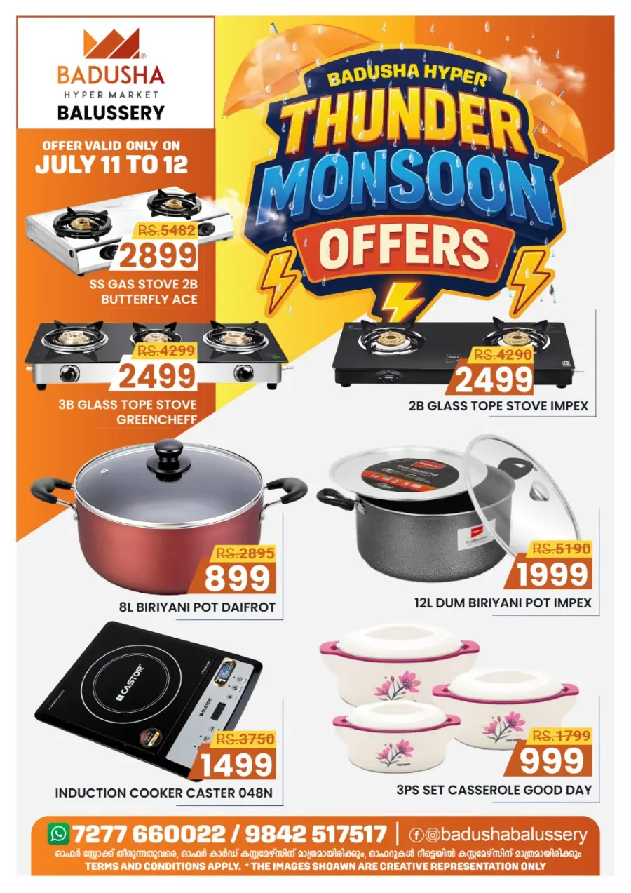 Monsoon Offers In Badusha Hypermarket Calicut