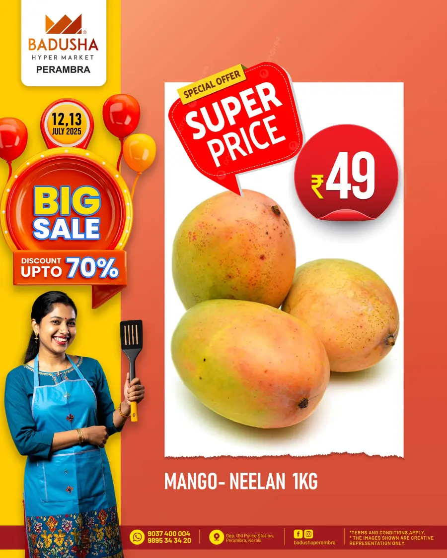 Big Sale  Discount 70 % Off In Badusha Hypermarket Calicut