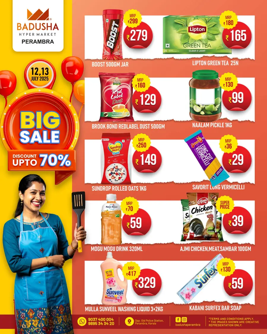 Big Sale  Discount 70 % Off In Badusha Hypermarket Calicut