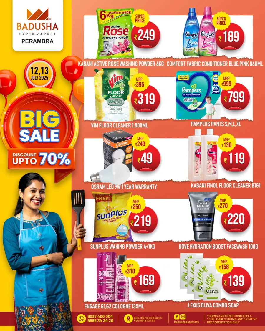 Big Sale  Discount 70 % Off In Badusha Hypermarket Calicut