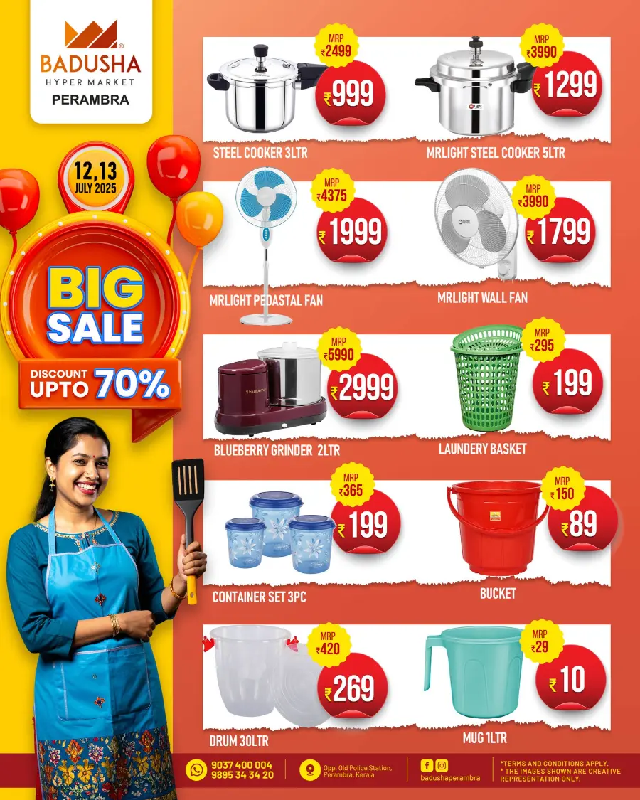 Big Sale  Discount 70 % Off In Badusha Hypermarket Calicut