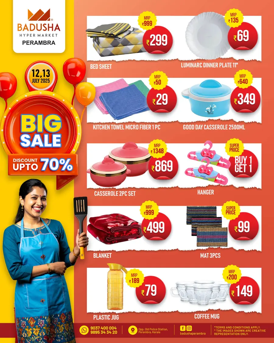Big Sale  Discount 70 % Off In Badusha Hypermarket Calicut