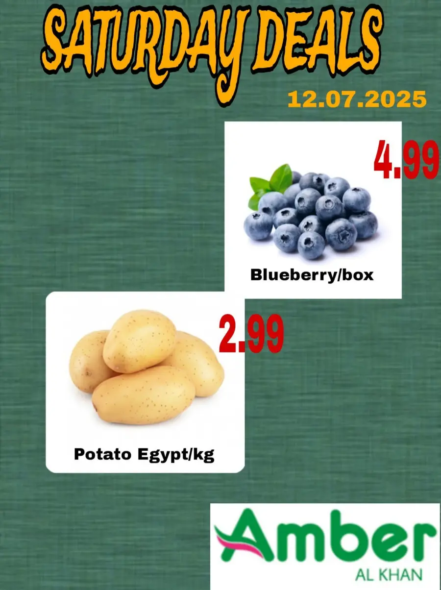 Saturday offer In Amber Hypermarket Sharjah / Ajman