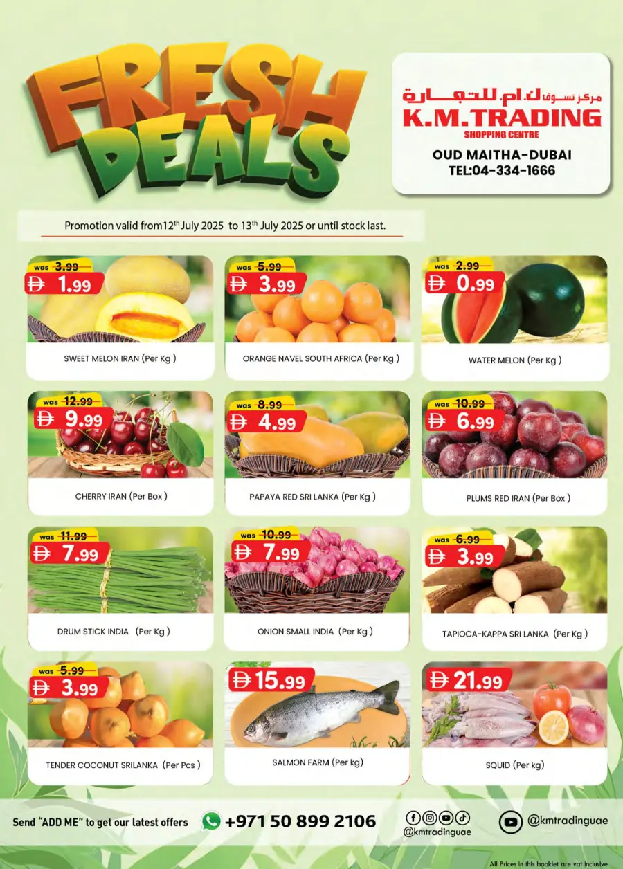 Fresh Deal In K.M Trading Dubai