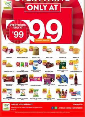 Everything 99 In We Five Hypermarket Palakkad
