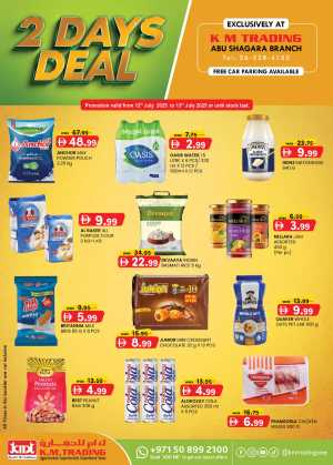 2 Day Deal In K.M Trading Sharjah / Ajman