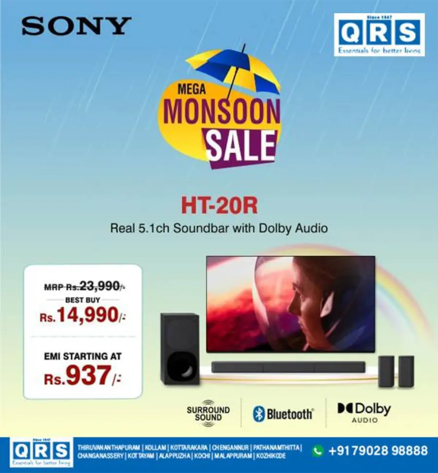 Mega Monsoon Sale In QRS Retail Alappuzha