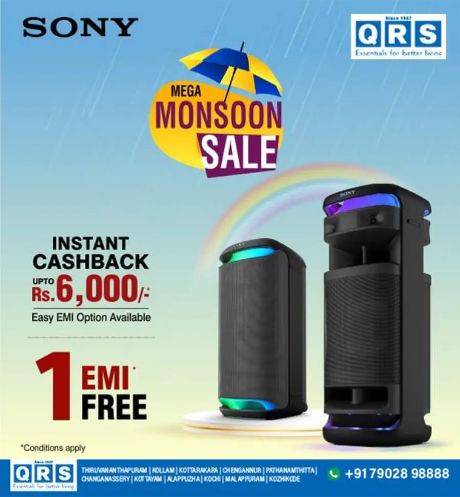 Mega Monsoon Sale In QRS Retail Alappuzha
