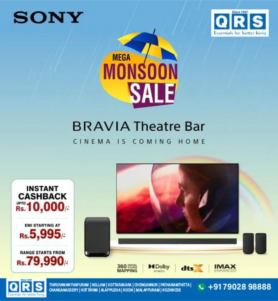 Mega Monsoon Sale In QRS Retail Alappuzha