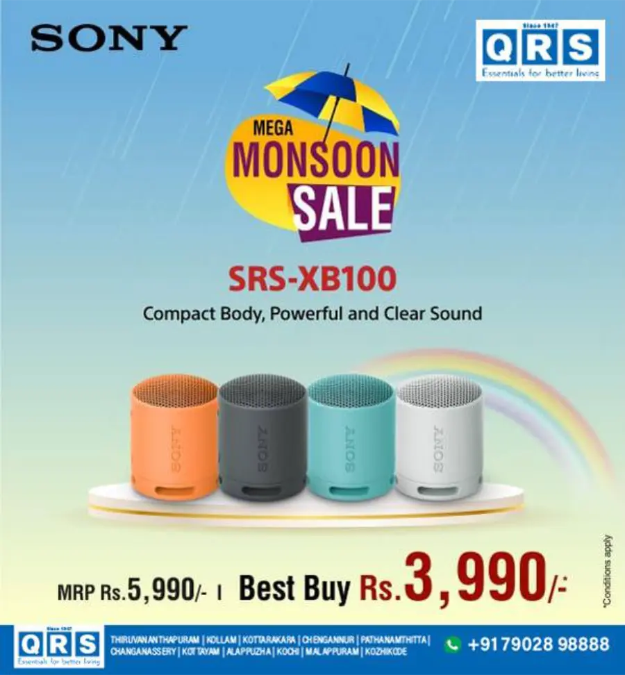 Mega Monsoon Sale In QRS Retail Alappuzha