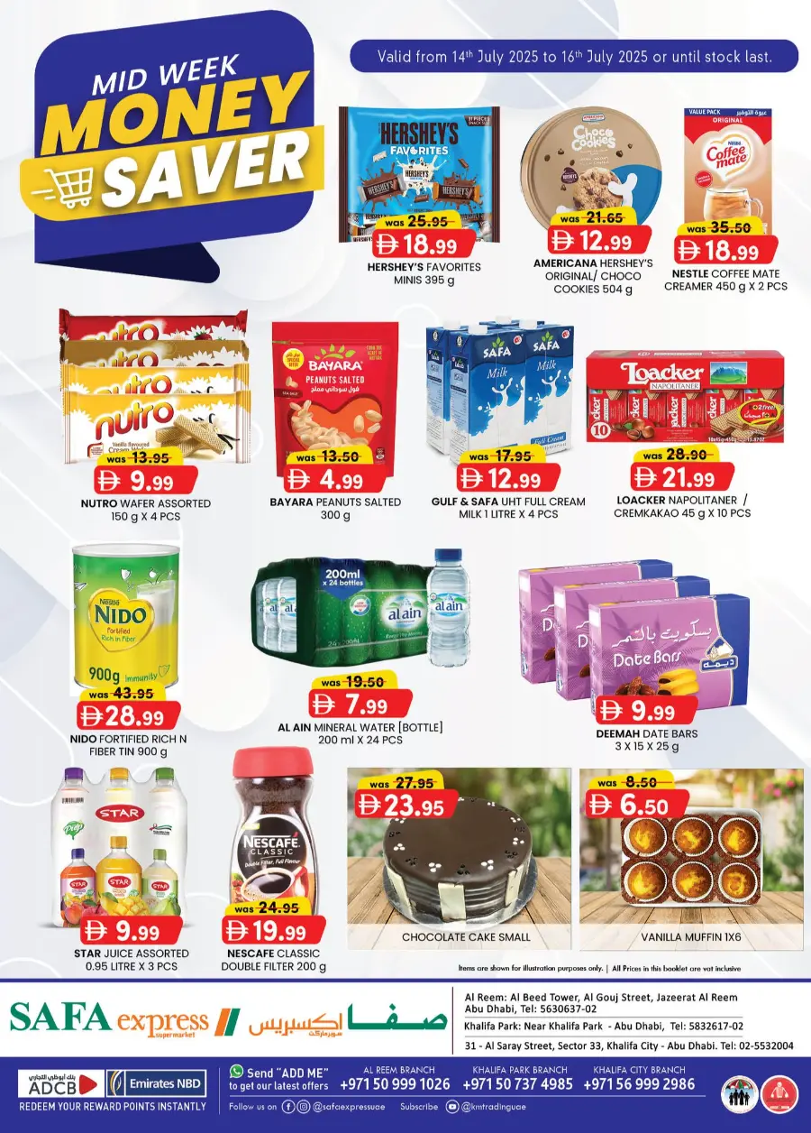Mid Week Money Saver In SAFA Express Supermarket Abu Dhabi