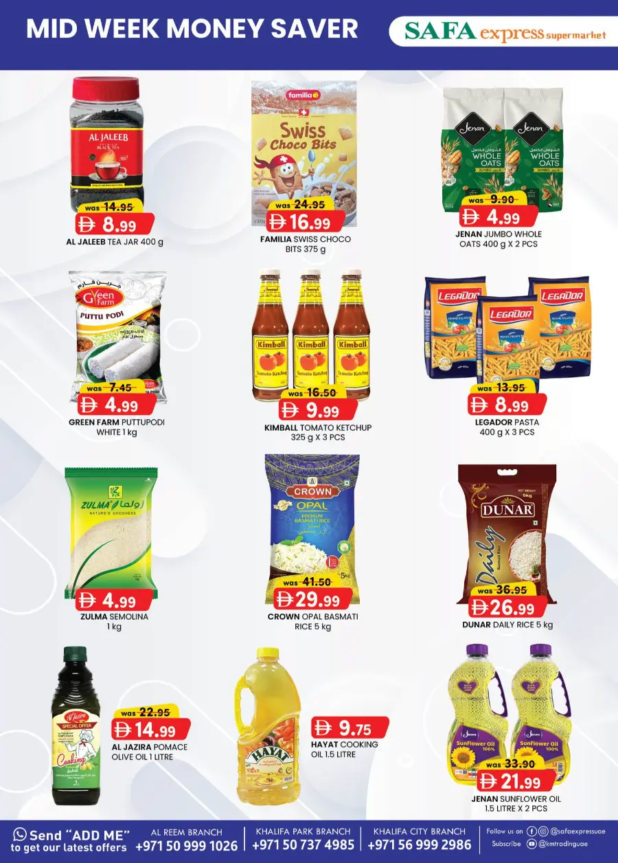 Mid Week Money Saver In SAFA Express Supermarket Abu Dhabi