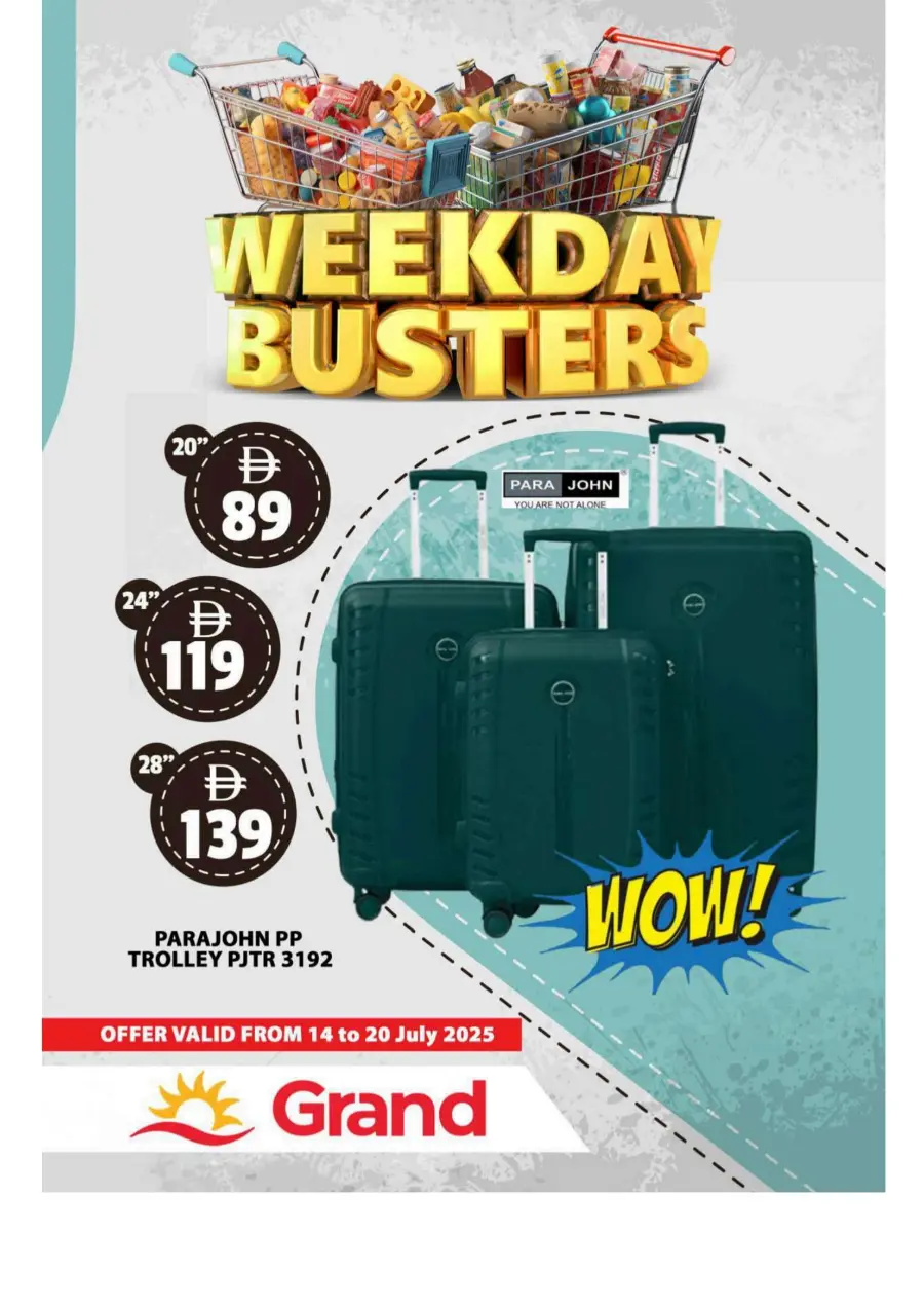 Week Day Busters In Grand Hypermarket Sharjah / Ajman