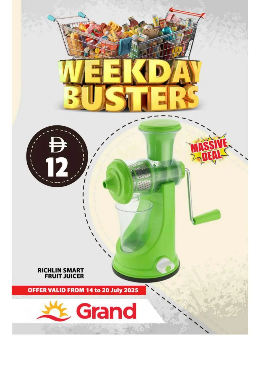 Week Day Busters In Grand Hypermarket Sharjah / Ajman