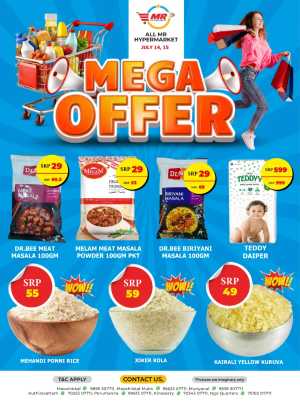 Mega offer In MR Hypermarket Calicut