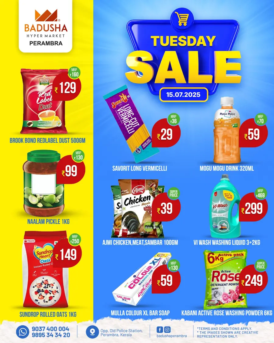 Tuesday Sale In Badusha Hypermarket Calicut