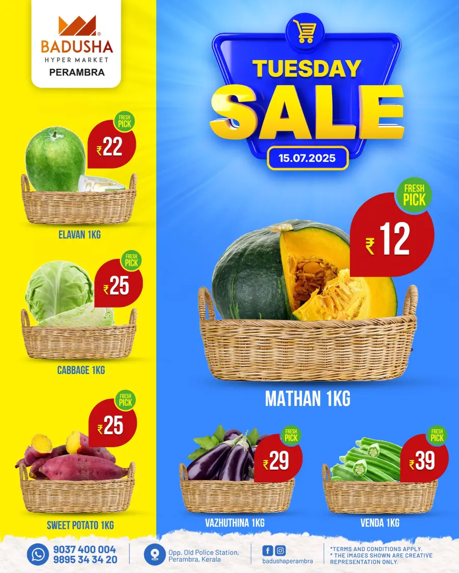 Tuesday Sale In Badusha Hypermarket Calicut