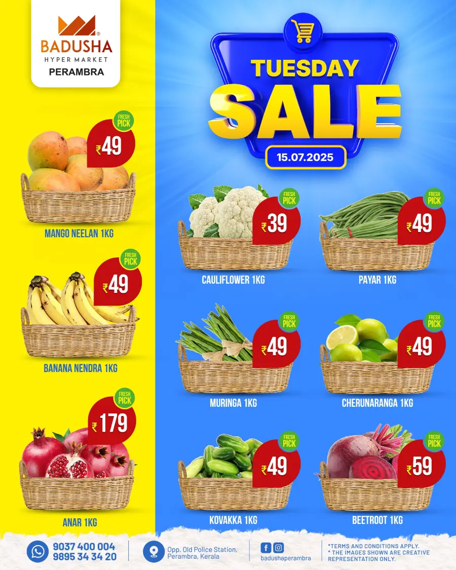 Tuesday Sale In Badusha Hypermarket Calicut