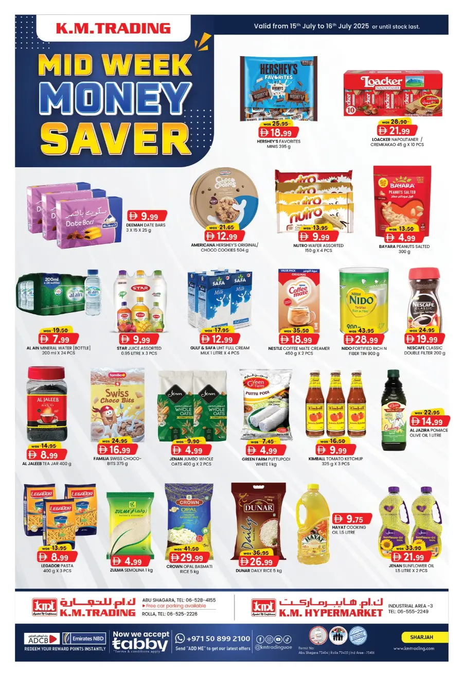 Mid Week Money Saver In K.M Trading Sharjah / Ajman