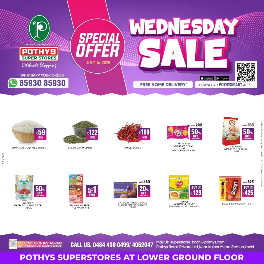 Wednesday Sale In Pothys Superstores Ernakulam