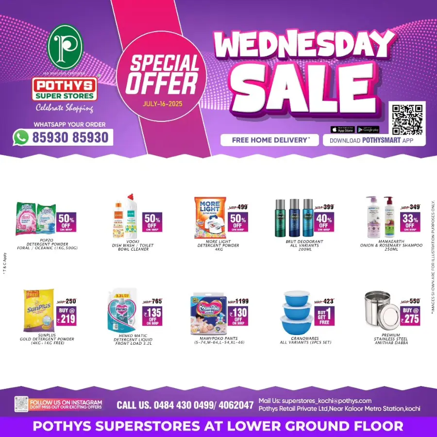 Wednesday Sale In Pothys Superstores Ernakulam