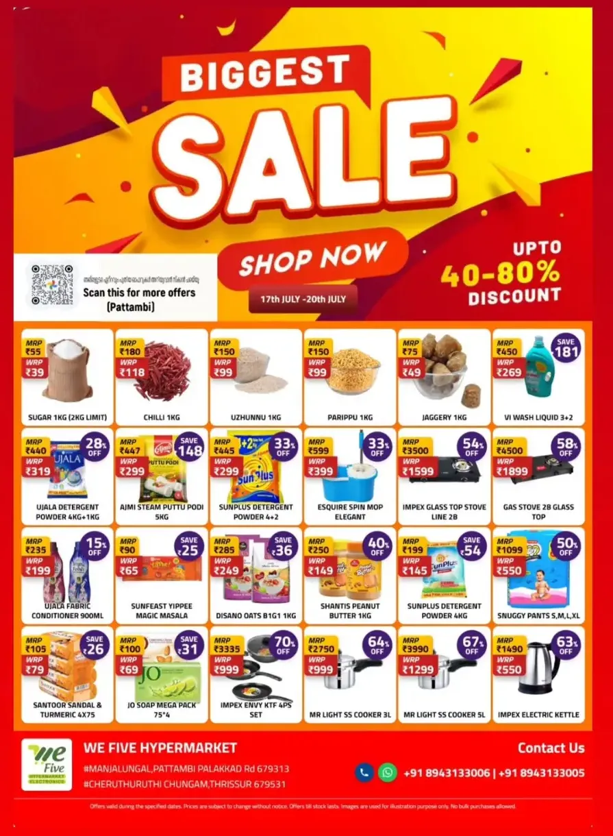 Biggest Sale In We Five Hypermarket undefined