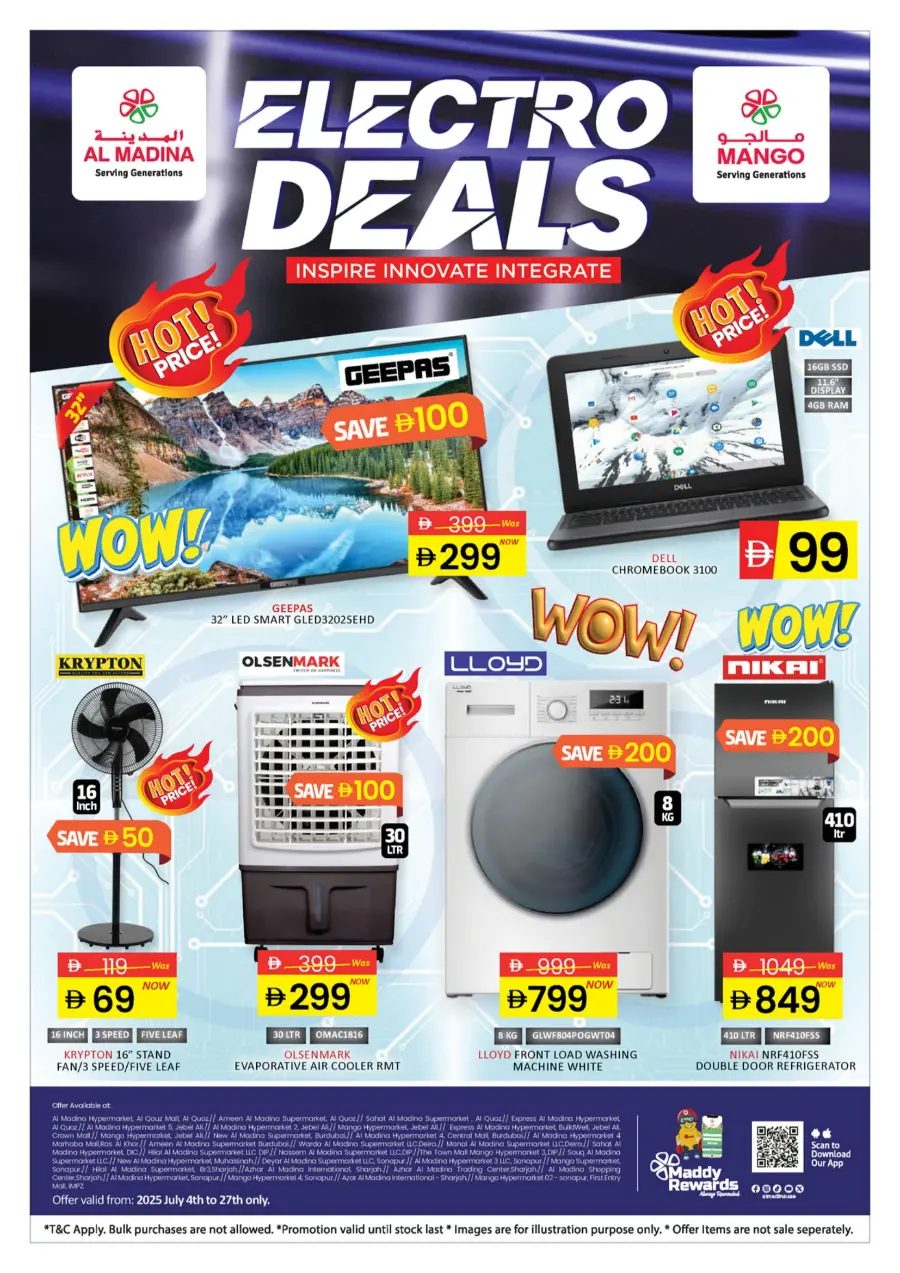 Electro Deals In Al Madina Hypermarket Dubai