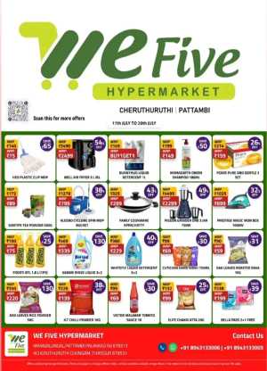 Biggest Sale: Up to 40-80% Discount In We Five Hypermarket Thrissur,Palakkad