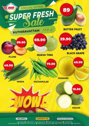 Super Fresh Sale In MR Hypermarket Calicut